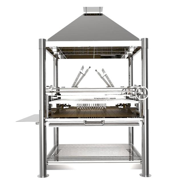 Tagwood BBQ XL Argentine Santa Maria Wood Fire & Charcoal Charcoal Stainless Steel Gaucho Grill BBQ22SS