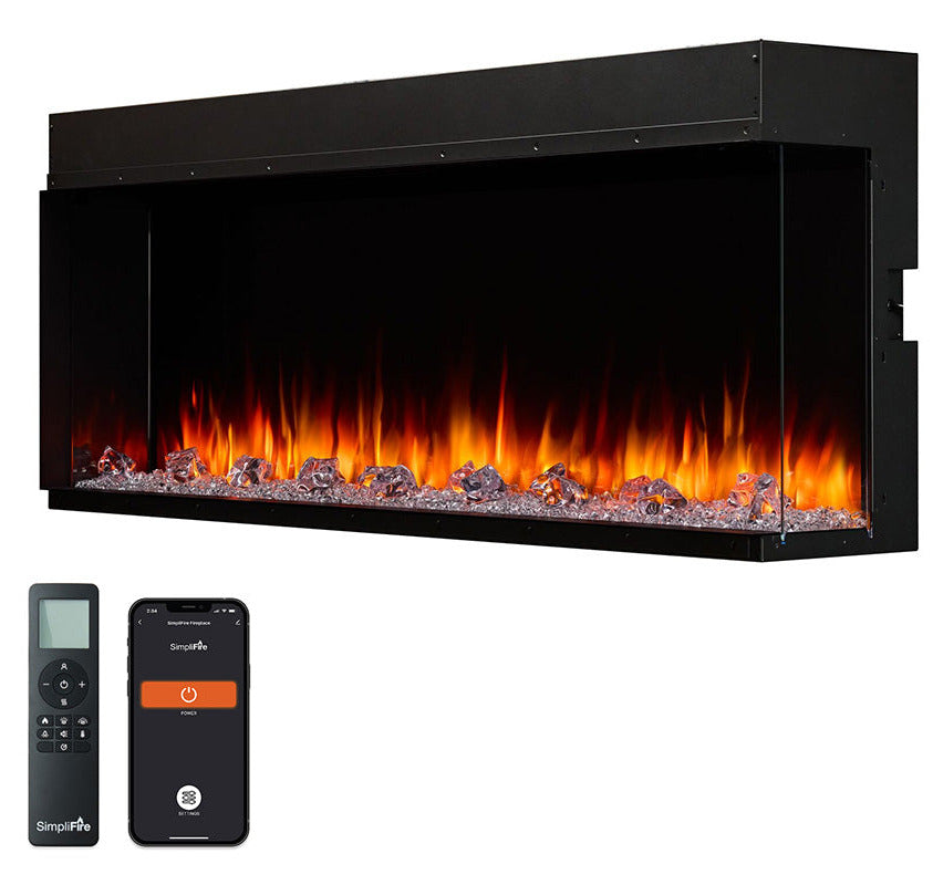 SimpliFire Triton 65-Inch Multi-View Smart Electric Fireplace