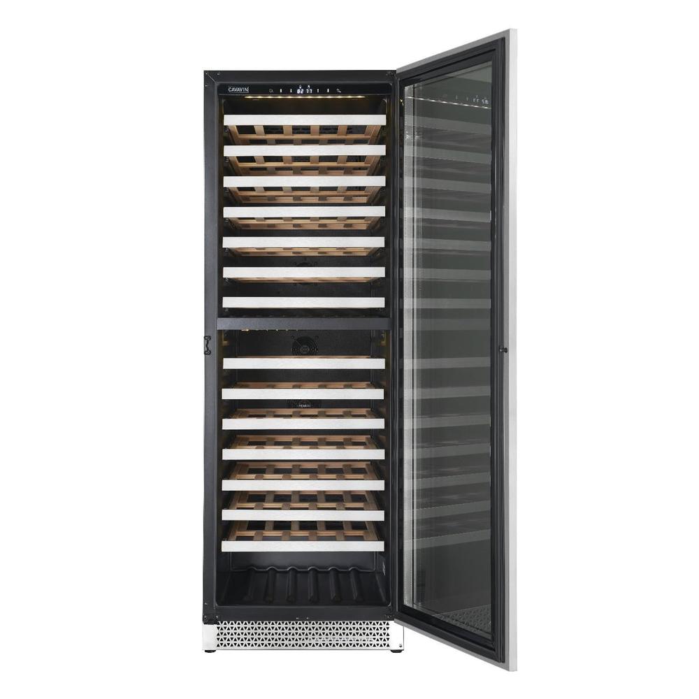 Cavavin Vinoa 24 in. 153 Bottle Wine Cooler in Stainless Steel V-153WDZ