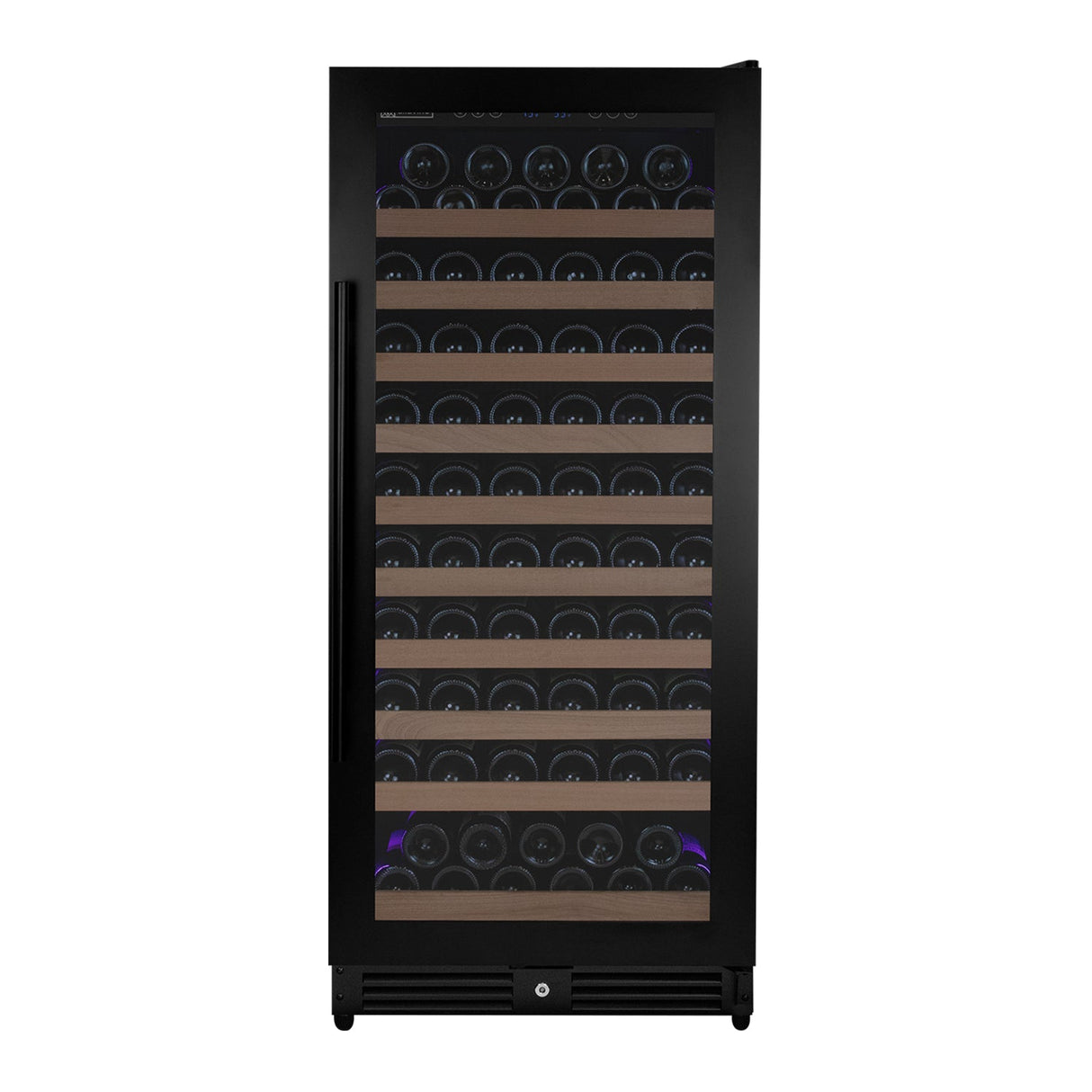 Allavino Reserva Series 119‑Bottle 55″ Semi Tall Single Zone Right Hinge Black Metal Wine Refrigerator VSW11955S‑1BR