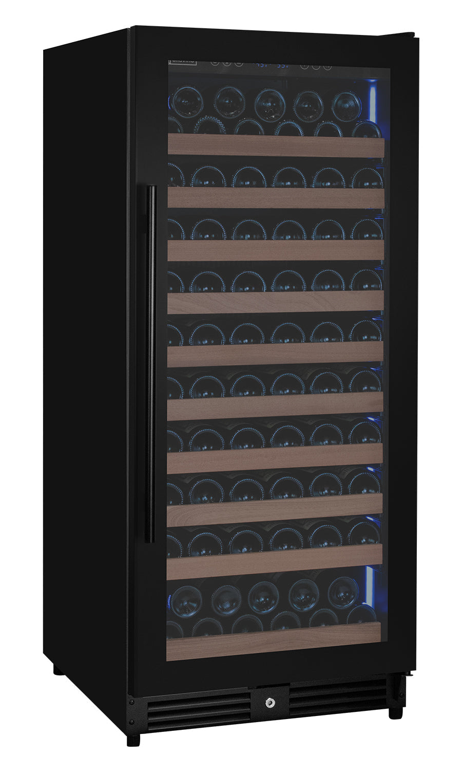 Allavino Reserva Series 119‑Bottle 55″ Semi Tall Single Zone Right Hinge Black Metal Wine Refrigerator VSW11955S‑1BR