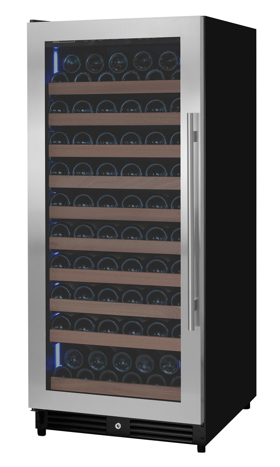 Allavino Reserva Series 119 Bottle 55" Tall Single Zone Left Hinge Stainless Steel Wine Refrigerator