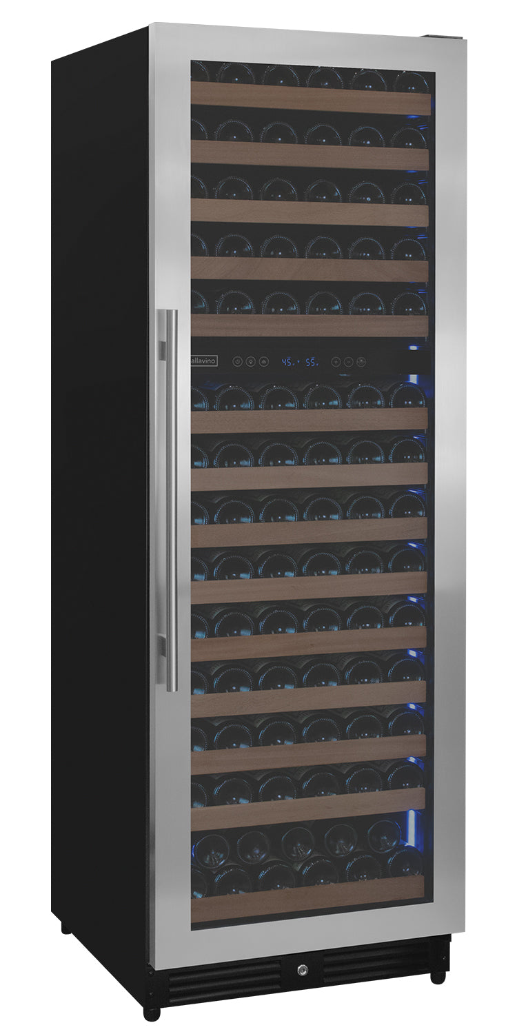 Allavino Reserva Series 154 Bottle 71" Tall Dual Zone Right Hinge Stainless Steel Wine Refrigerator