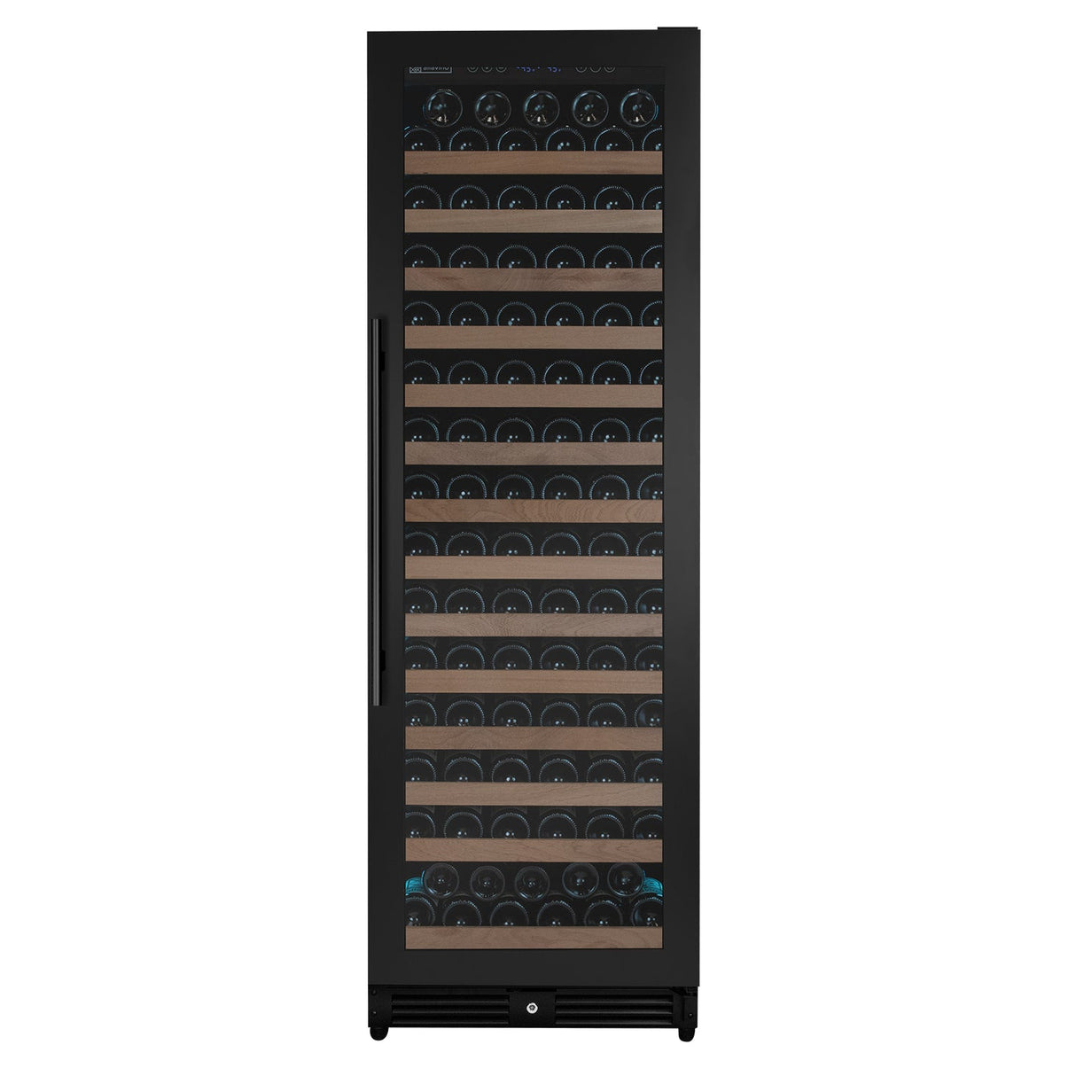 Allavino Reserva Series 163 Bottle 71" Tall Single Zone Right Hinge Black Metal Wine Cooler Refrigerator