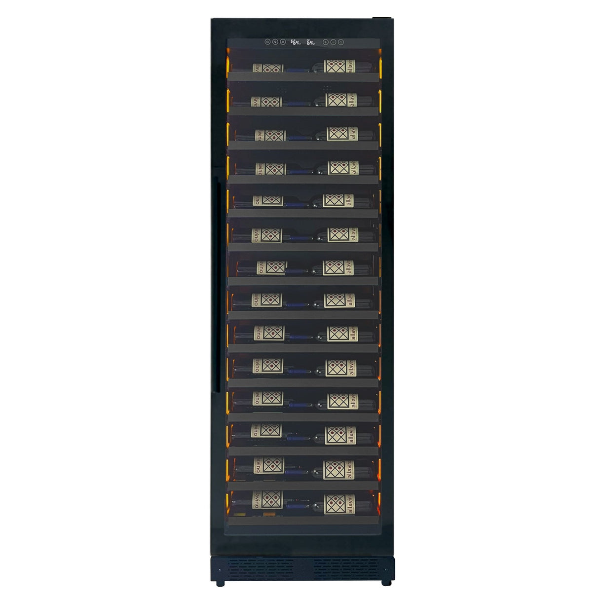 Allavino Reserva Series 67-Bottle 71″ Tall Single Zone Right Hinge Black Shallow Wine Refrigerator Console