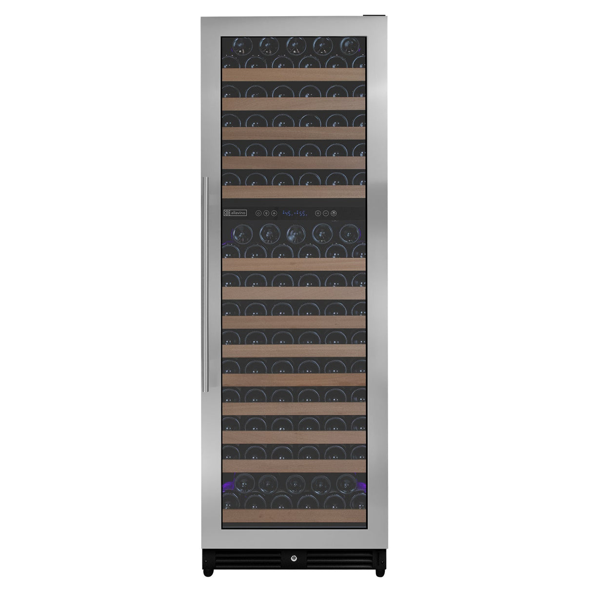 Allavino Reserva Series 172-Bottle Dual Zone Built-In Wine Refrigerator with Stainless Steel Door Right Hinge VSW71LD-2SR