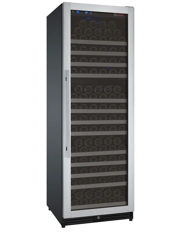 Allavino 24” Wide FlexCount II Tru-Vino 177 Bottle Single Zone Stainless Steel Right Hinge Wine Refrigerator