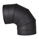Ventis 6" Black 90-Degree Adjustable Elbow (Single-Wall Black Stove Pipe)