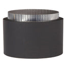 Ventis 6" Black Adaptor (Double-Wall Black Stove Pipe)