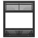 Ventis Black Modern Faceplate for HE325 Wood Burning Fireplace