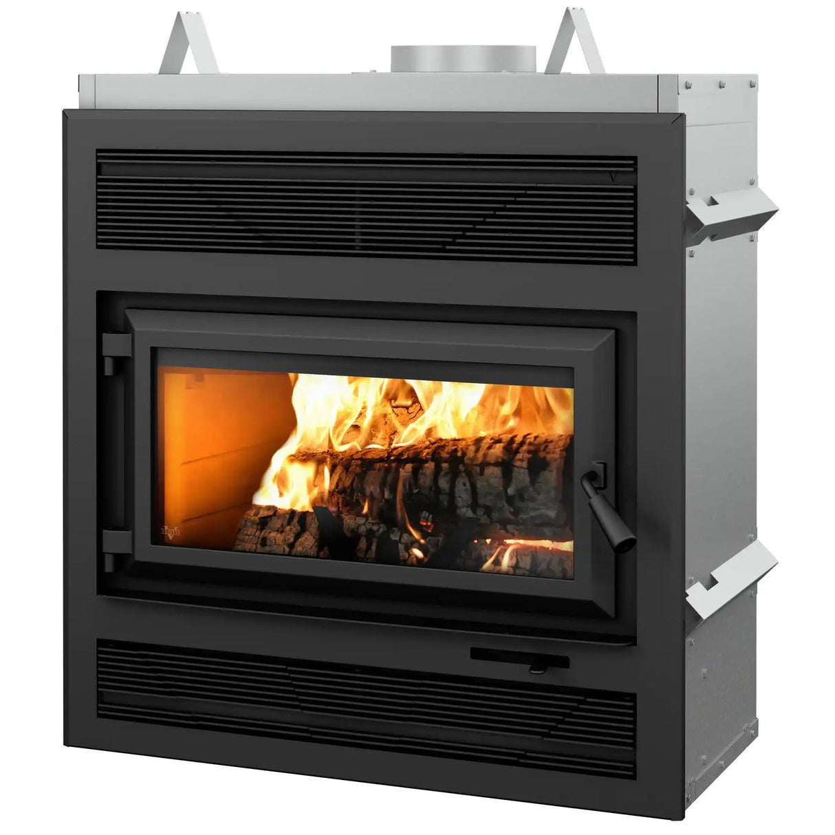 Ventis HE250R 37" Black High-Efficiency Wood Burning Fireplace with Blower – EPA 2020 Certified