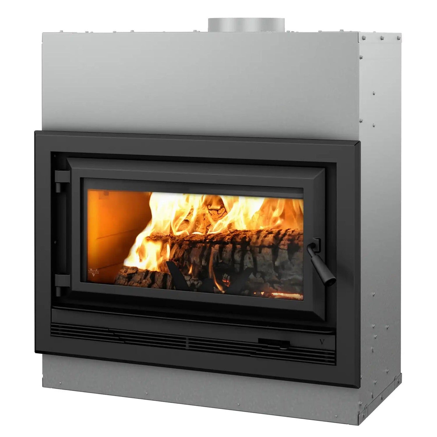 Ventis HE275CF 37" Large Contemporary Wood Fireplace with Single Door
