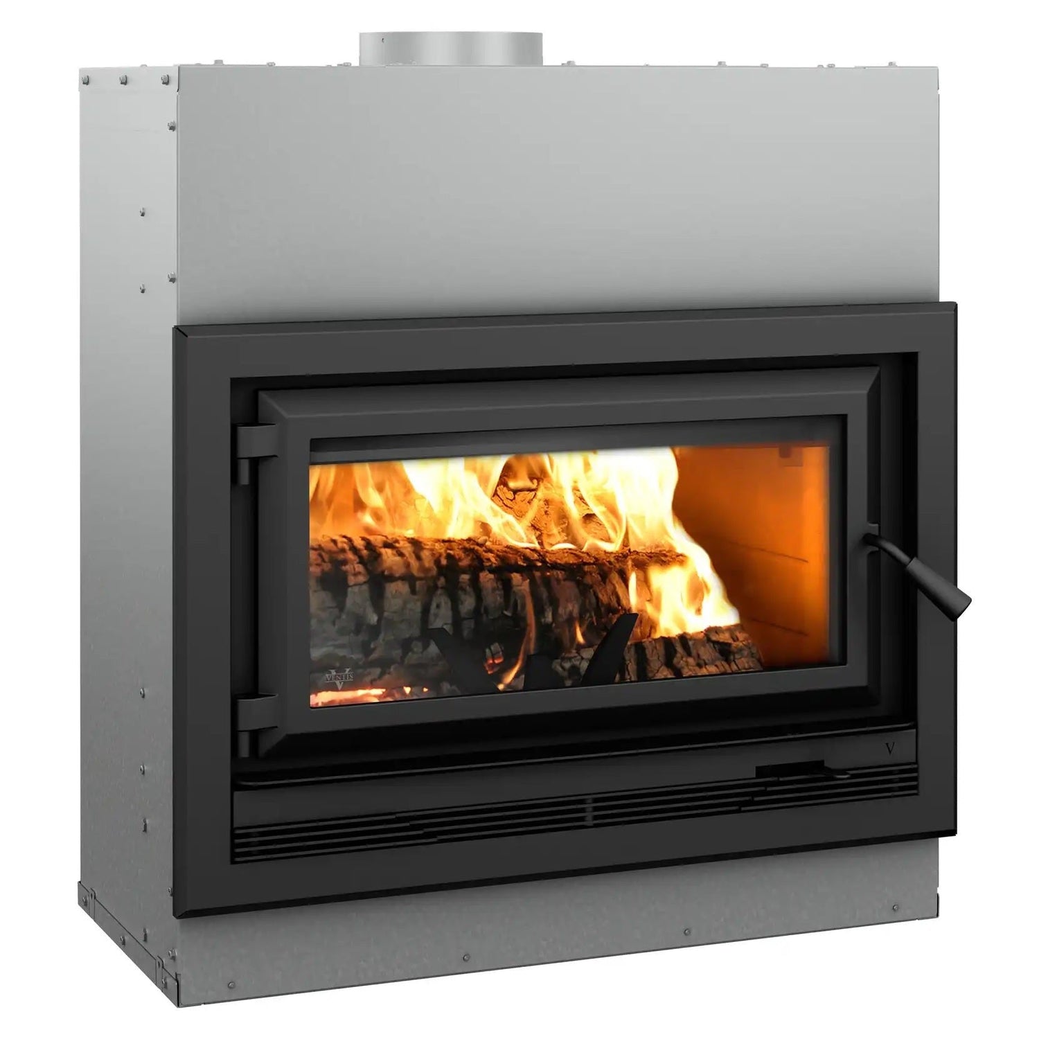 Ventis HE275CF 37" Large Contemporary Wood Fireplace with Single Door