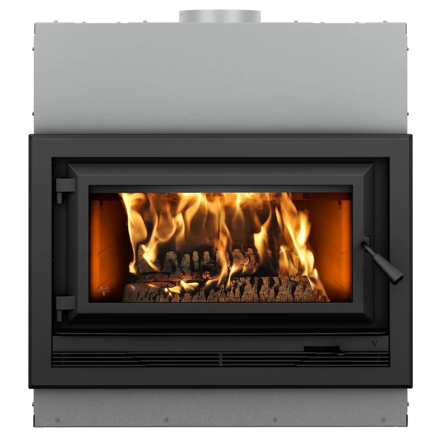 Ventis HE275CF 37" Large Contemporary Wood Fireplace with Single Door