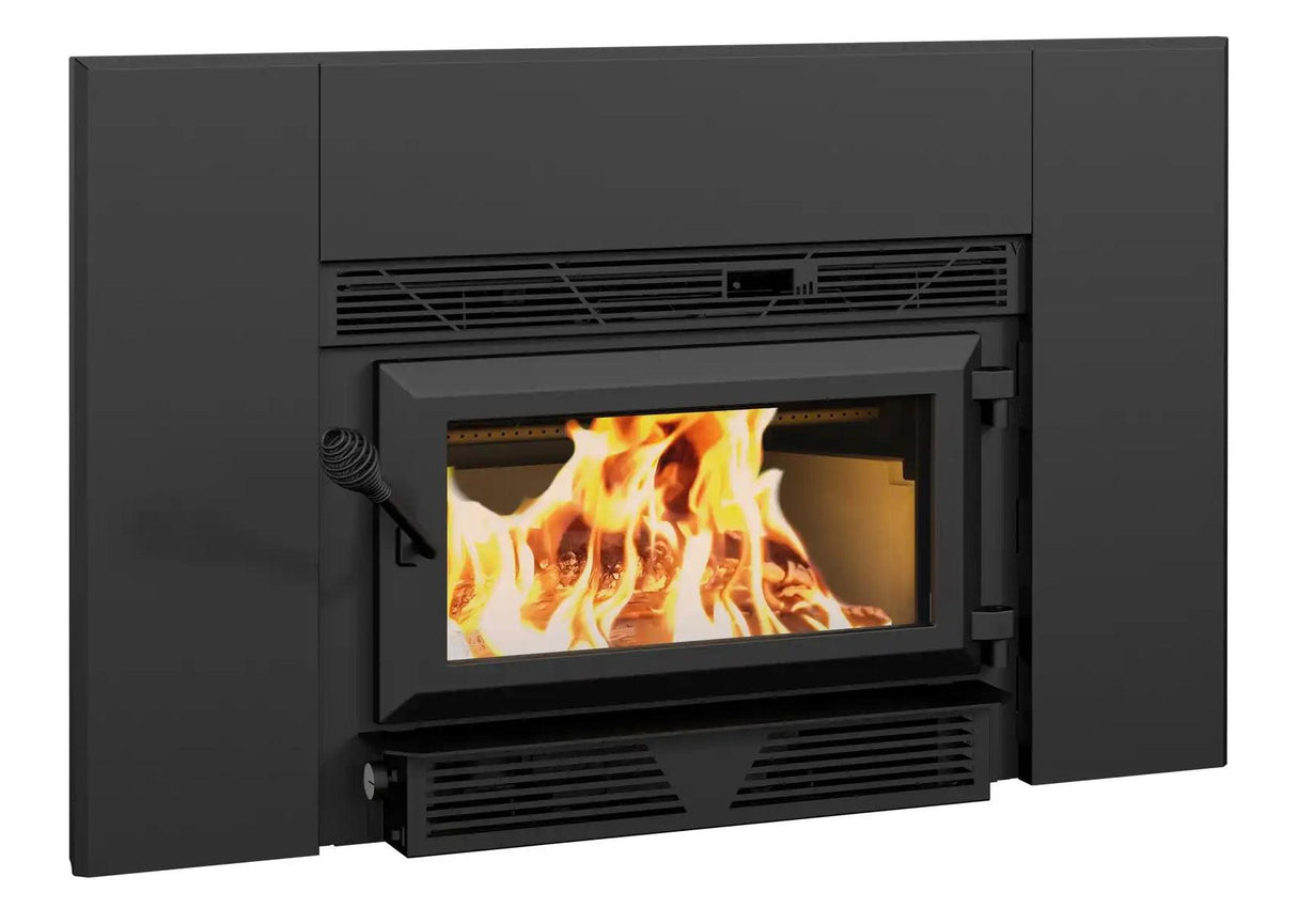 Ventis HEI90 28" Non-Catalytic Black Small Wood Fireplace Insert