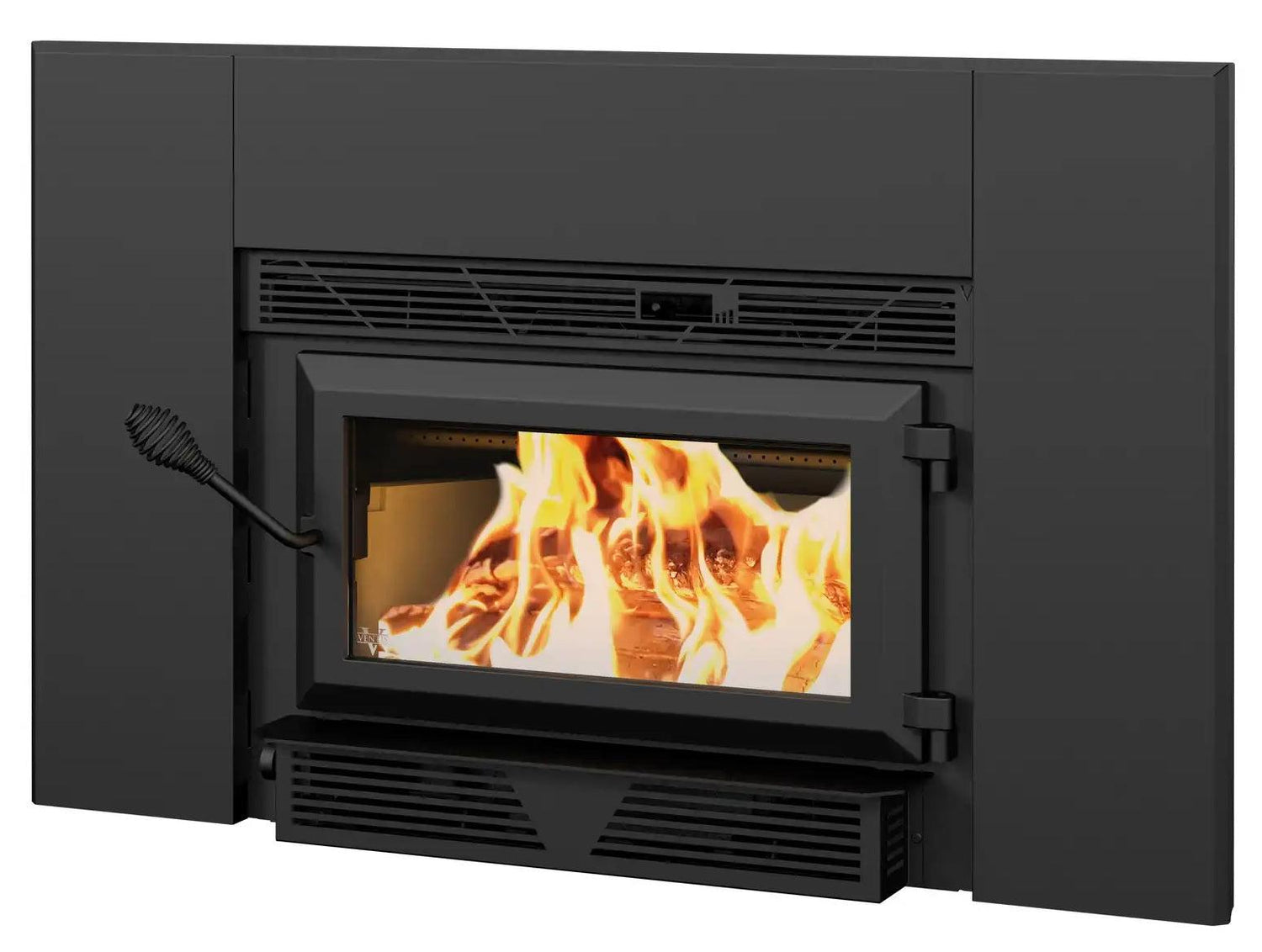 Ventis HEI90 28" Non-Catalytic Black Small Wood Fireplace Insert
