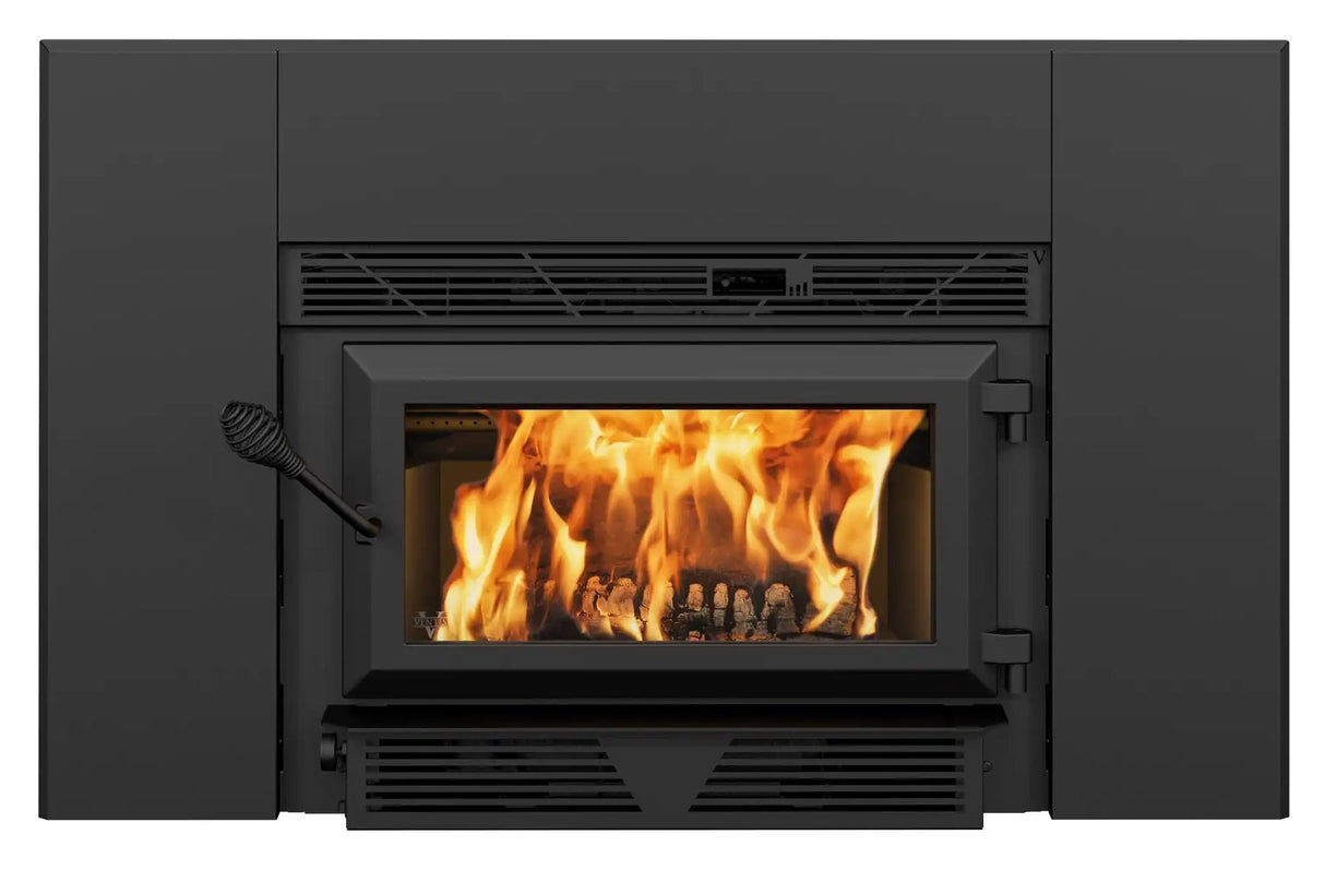 Ventis HEI90 28" Non-Catalytic Black Small Wood Fireplace Insert