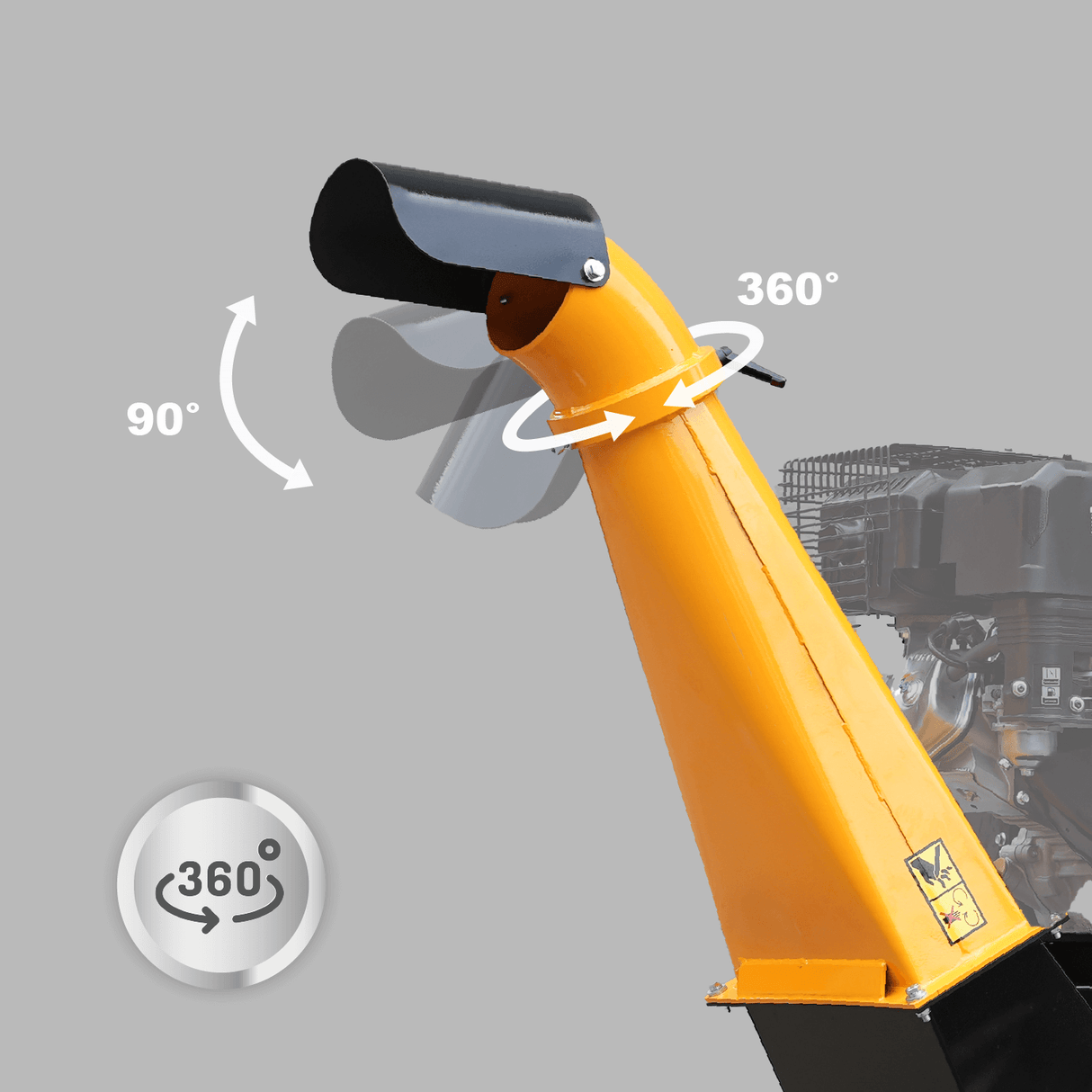 Chery Industrial 6" 15 HP 420cc Gas-Powered Wood Chipper