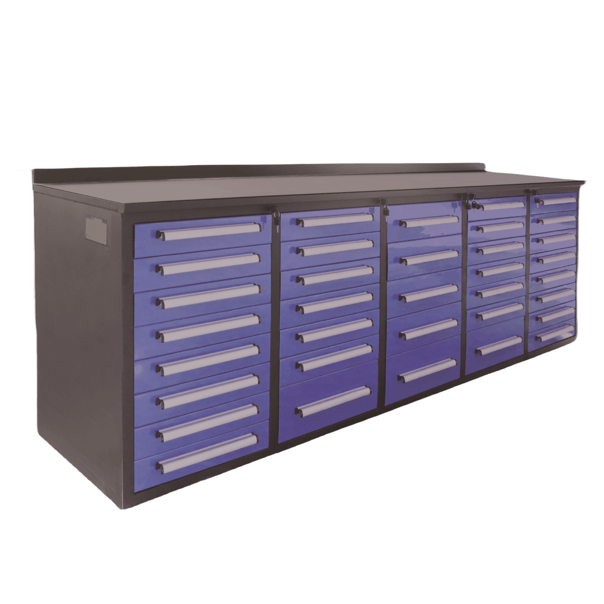 Chery Industrial 10’ Storage Cabinet with 35 Drawers Heavy‑Duty Tool Workbench
