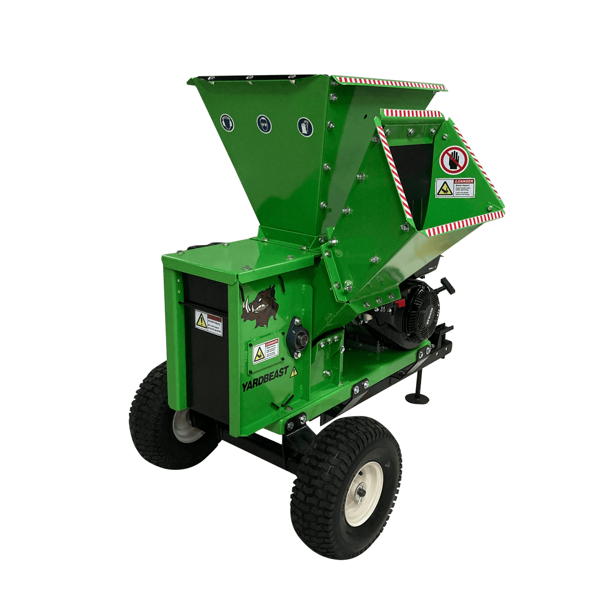 Yardbeast 2090 3.5″ Gas Wood Chipper Shredder with Kohler CH440 429 cc 14HP Engine