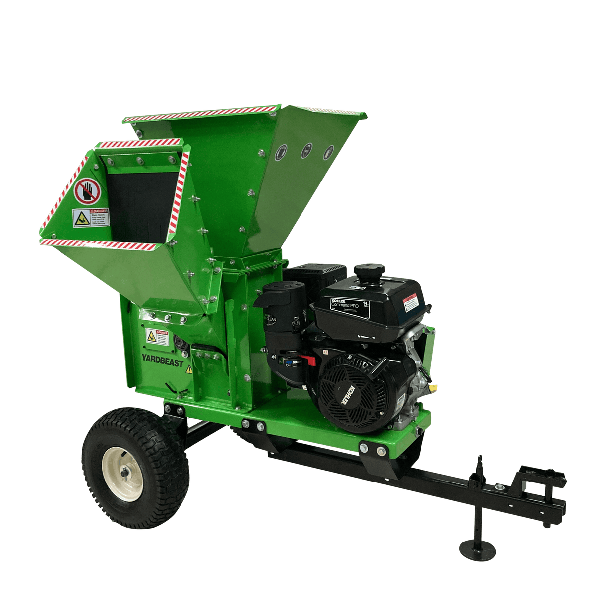 Yardbeast 2090 3.5″ Gas Wood Chipper Shredder with Kohler CH440 429 cc 14HP Engine