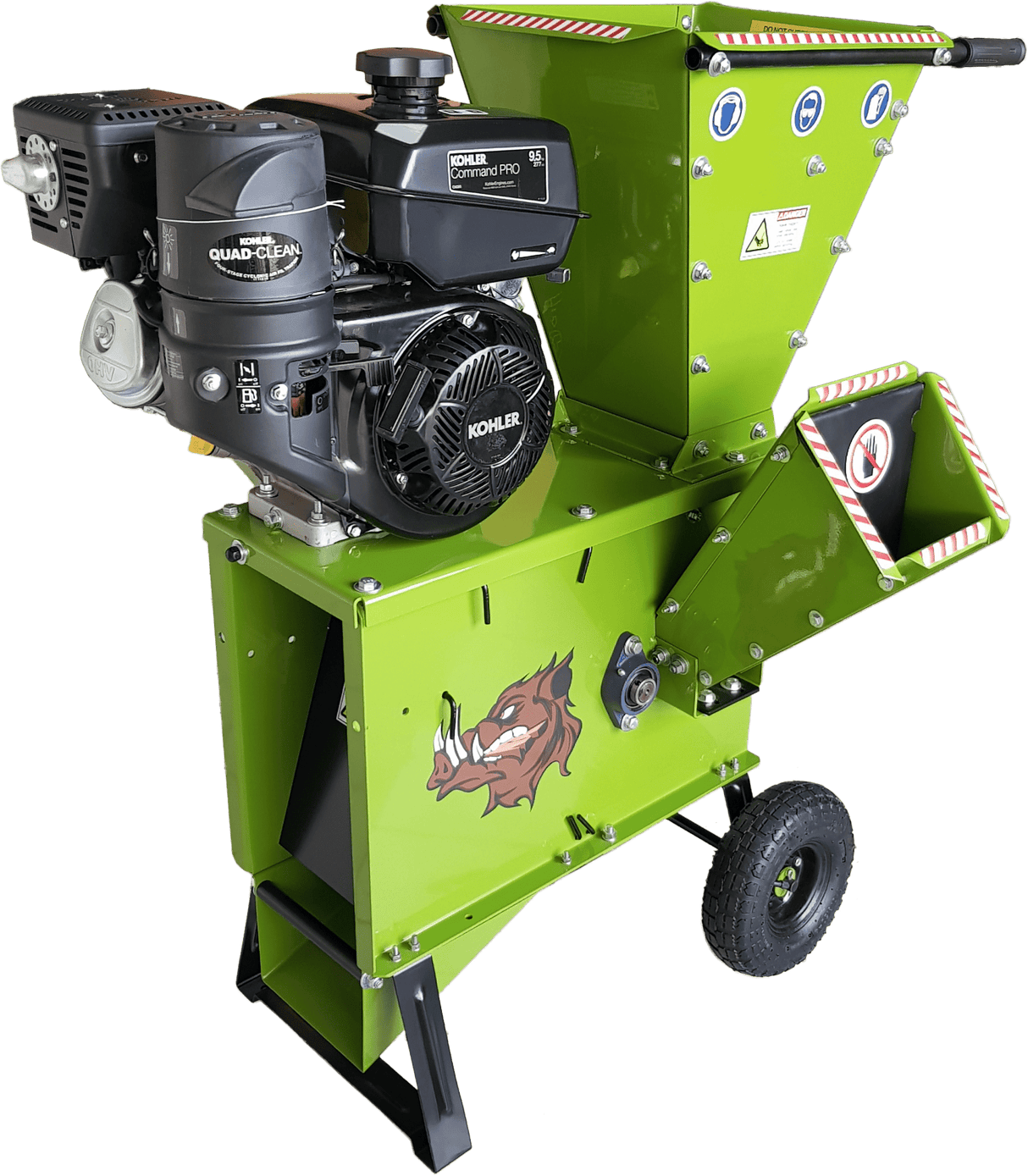 Yardbeast 2050 3″ Wood Chipper Shredder with Kohler CH395 277 cc 9.5HP Gas Engine