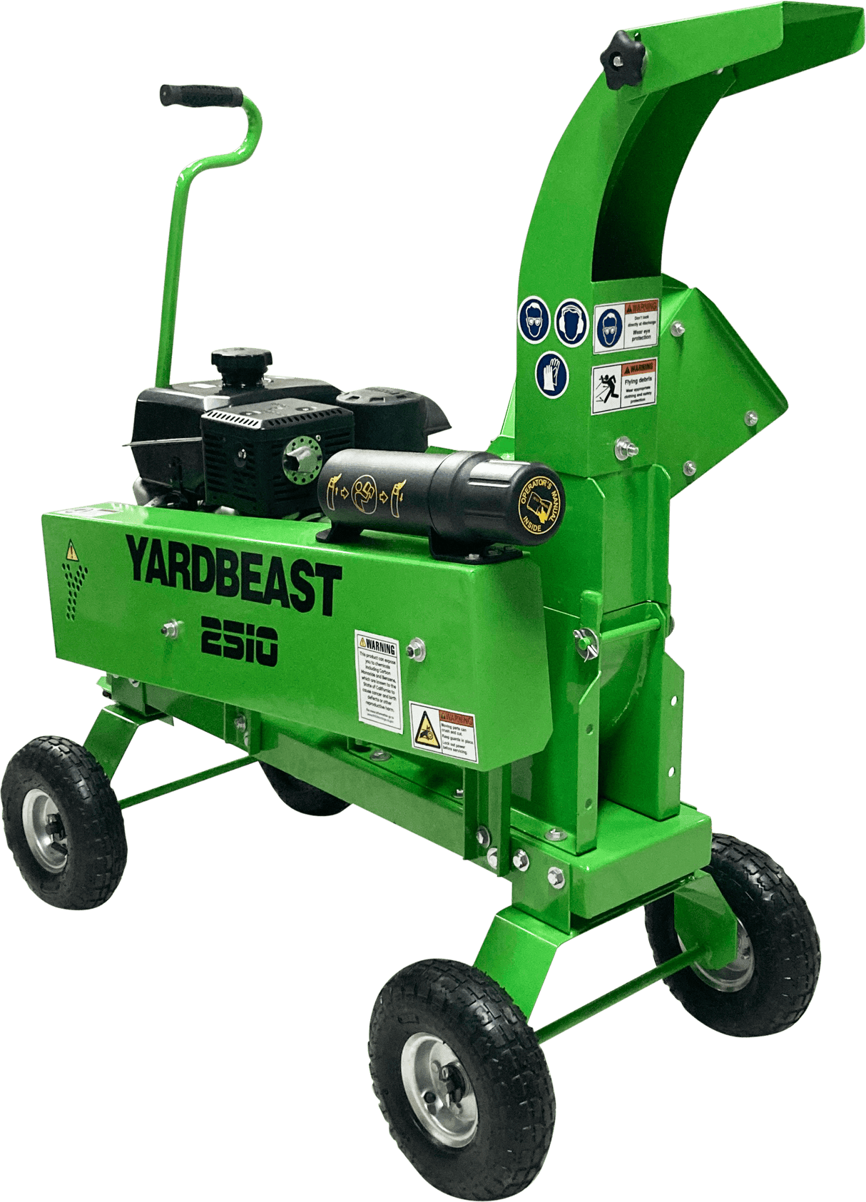 Yardbeast 2510 2.5″ Gas Wood Chipper with Kohler CH395 277cc 9.5HP Engine