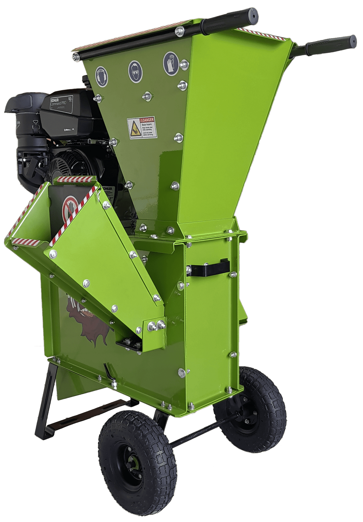 Yardbeast 2050 3″ Wood Chipper Shredder with Kohler CH395 277 cc 9.5HP Gas Engine