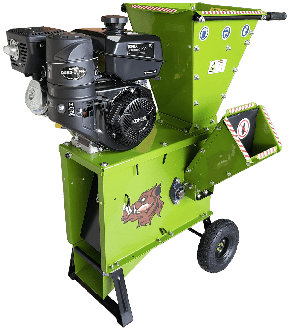 Yardbeast 2050 3″ Wood Chipper Shredder with Kohler CH395 277 cc 9.5HP Gas Engine