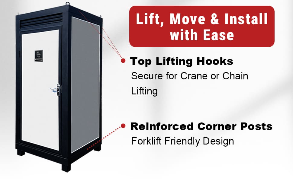 Portable Insulated Toilet Cabin
