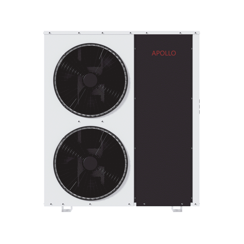 APOLLO Central Heat Pump - 72k btu / 6 ton - Air to Water - EVI Inverter DC technology