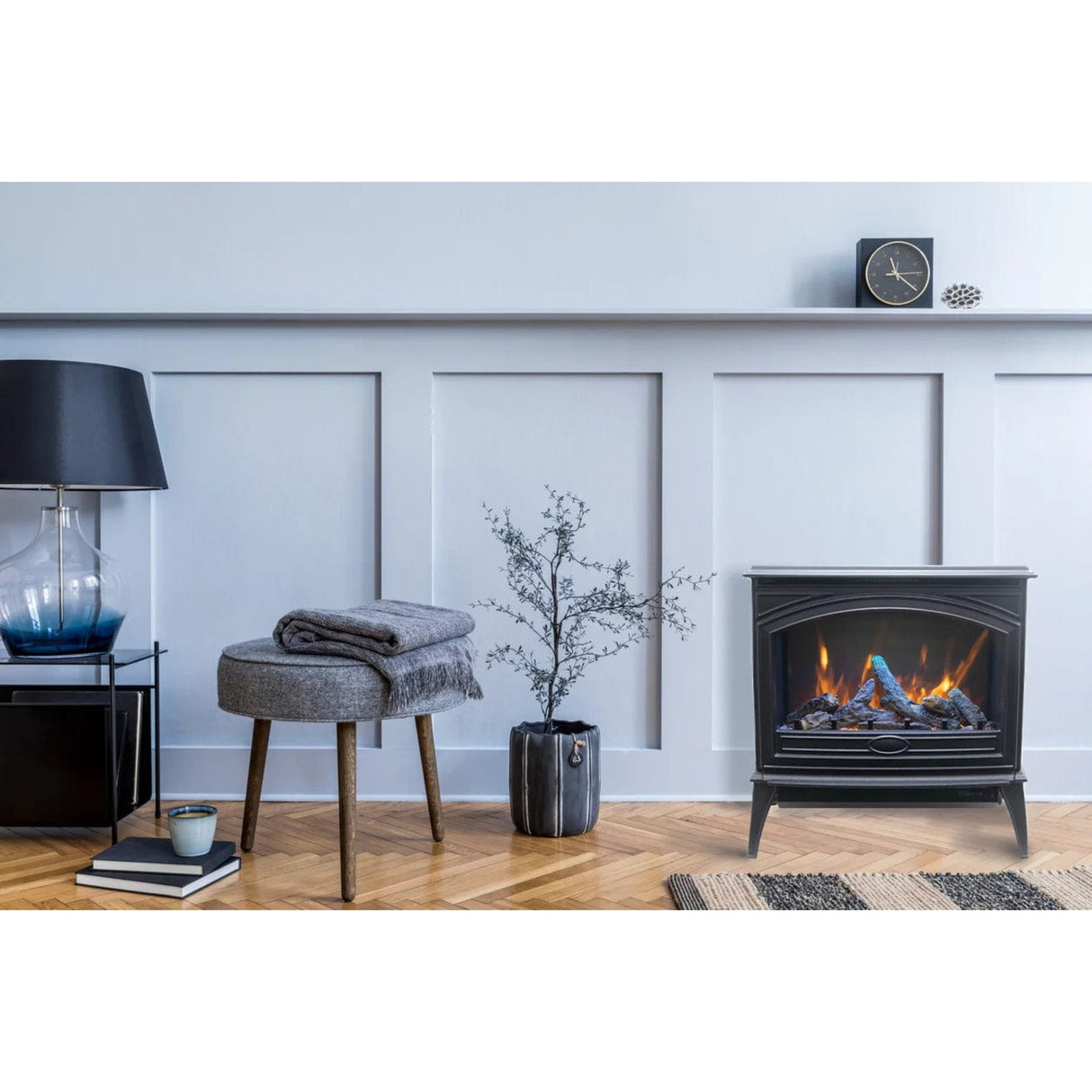 Sierra Flame 28" Cast Iron Freestanding Electric Stove Fireplace 1500W E70-NA
