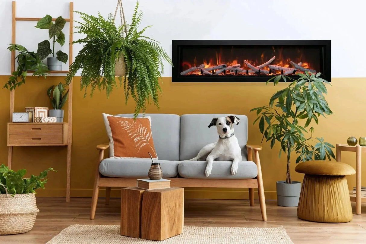 Amantii Panorama Deep & Extra Tall 40" Indoor/Outdoor Electric Fireplace BI-40-DEEP-XT