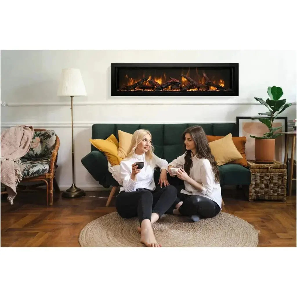 Amantii Panorama Deep & Extra Tall 40" Indoor/Outdoor Electric Fireplace BI-40-DEEP-XT