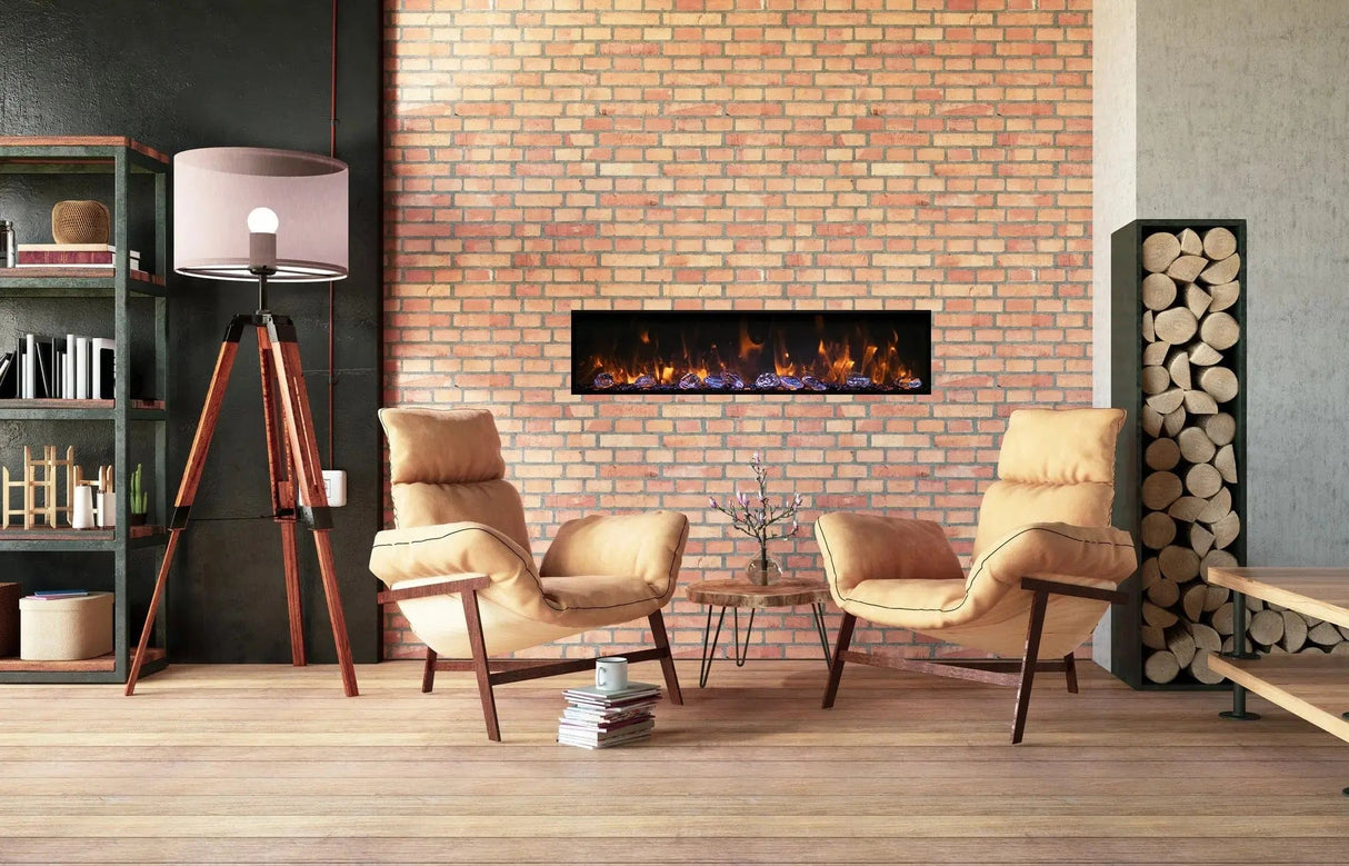 Amantii Panorama Deep 40" Indoor/Outdoor Electric Fireplace BI-40-DEEP-OD-LUMINA