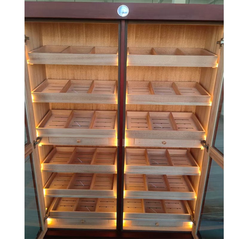 Bermuda 4,000 Count Spanish Cedar Cigar Humidor Cabinet BRMDA