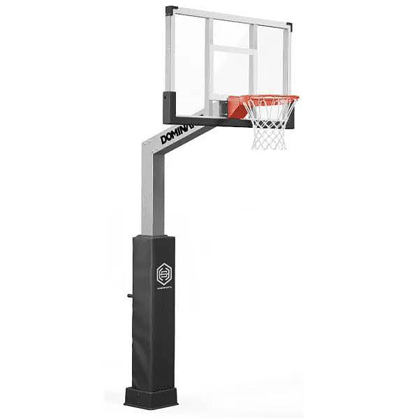 Dominator 60" Glass Backboard Adjustable Basketball Hoop Outdoor Goal System
