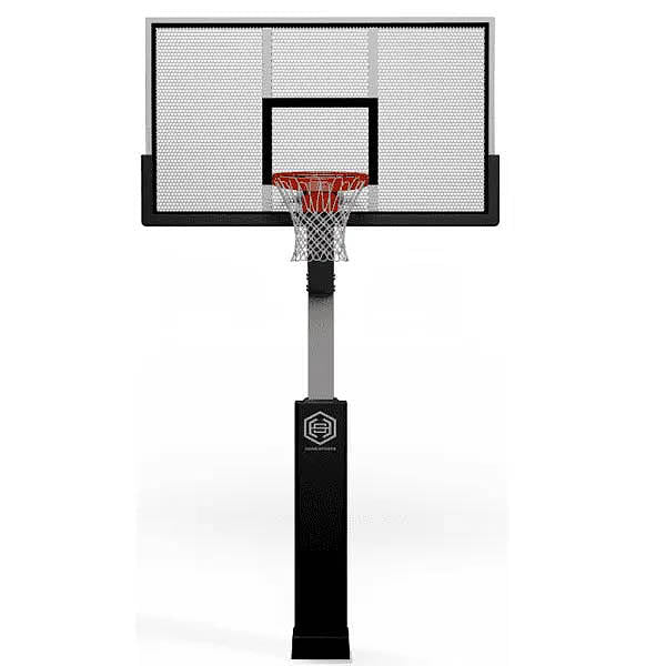 Dominator 72″ Aluminum Shatter-Proof Backboard Adjustable Basketball Hoop