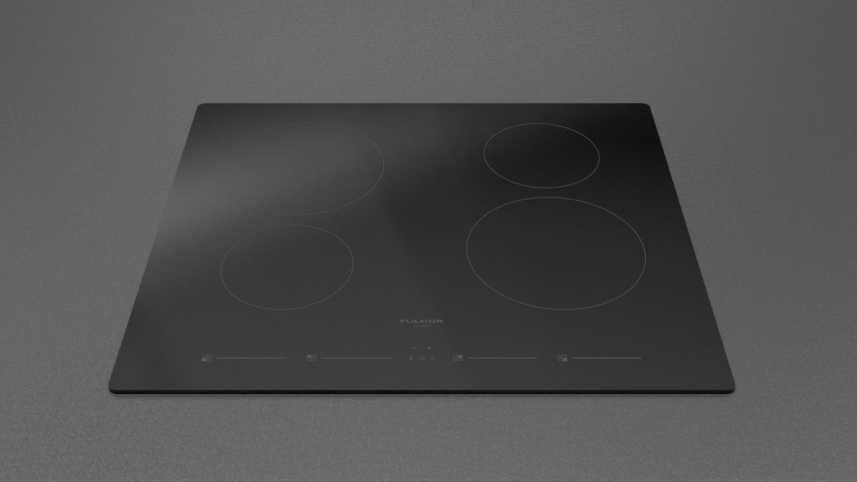 Fulgor Milano 24" Black Glass Induction Cooktop F4IT24B2