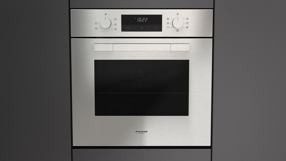 Fulgor Milano 24” Built-In Single Wall Oven Stainless Steel Electric Oven F1MSM24S1