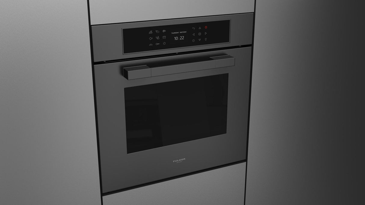 Fulgor Milano Matteo 700 Series 24" Matte Black Single Wall Electric Multifunction Oven F7MSM24MB1