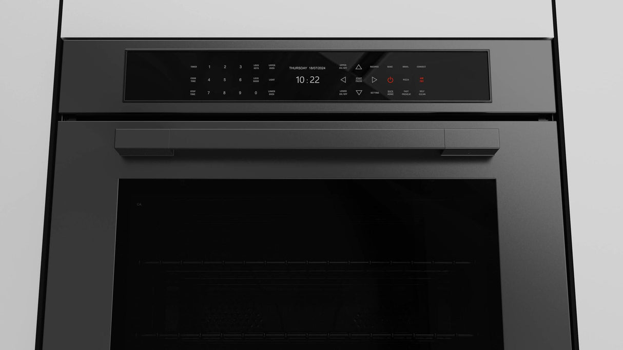 Fulgor Milano 30" Matte Black Double Wall Electric Oven F7MDP30MB1