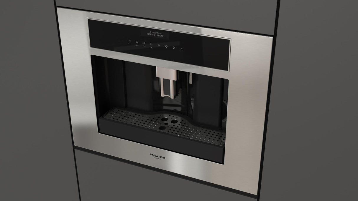 Fulgor Milano 24" Matte Stainless Built-In Coffee Machine F7MBC24S1