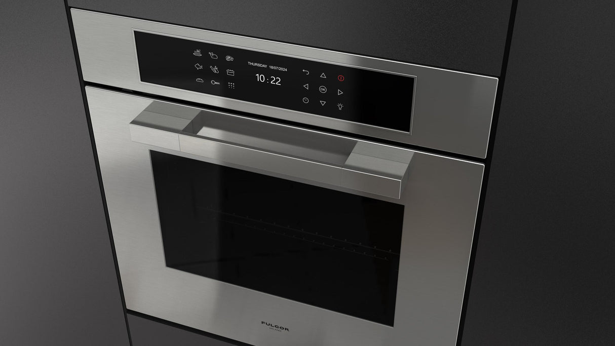 Fulgor Milano Matteo 700 Series 24" Stainless Steel Single Wall Electric Self-Clean Oven F7MSP24S1