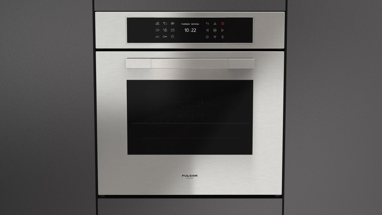 Fulgor Milano Matteo 700 Series 24" Stainless Steel Single Wall Electric Multifunction Oven F7MSM24S1