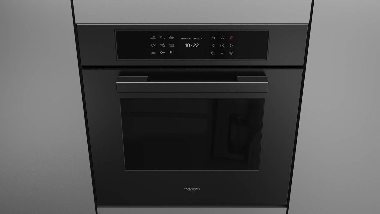 Fulgor Milano Matteo 700 Series 24" Matte Black Single Wall Electric Self-Clean Oven F7MSP24MB1