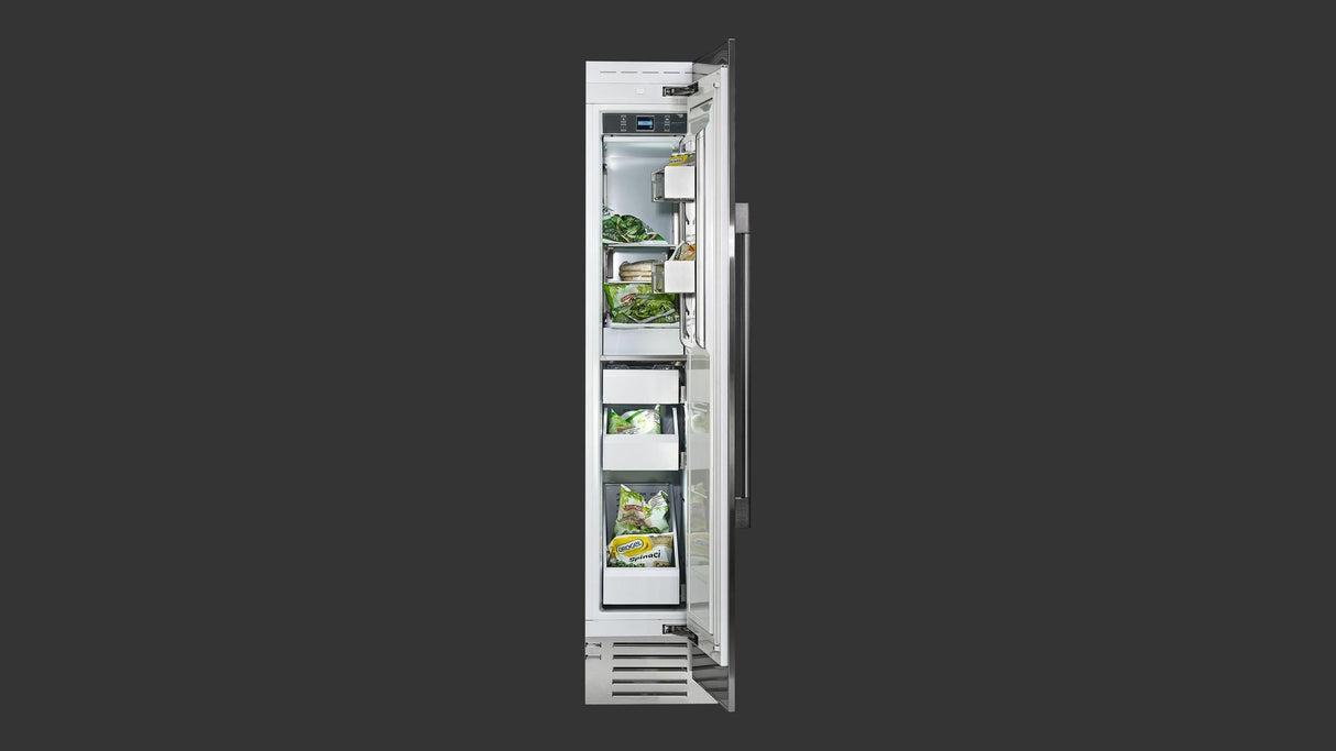 Fulgor Milano Sofia 700 Series 18" 8.22 Cu. Ft. Stainless Steel Built-In Freezer Column F7SFC18S1R