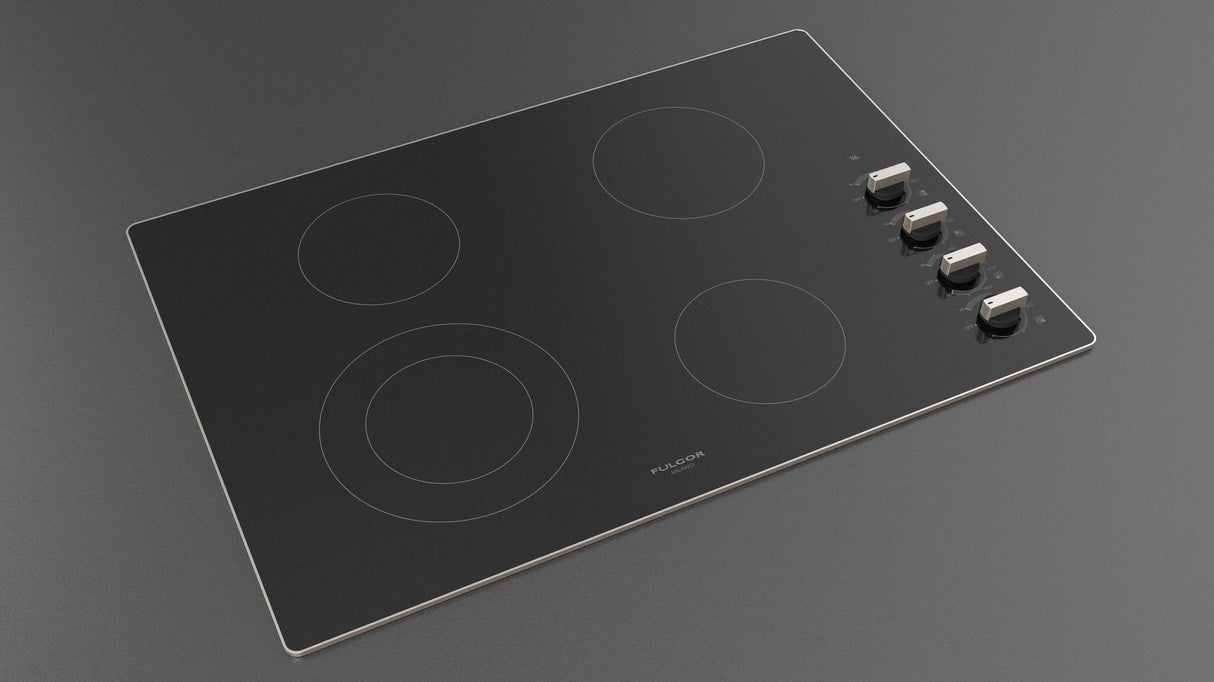 Fulgor Milano 30” Built-In Radiant Cooktop with Knobs Electric Cooktop