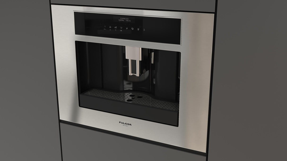 Fulgor Milano 24" Matte Stainless Built-In Coffee Machine F7MBC24S1