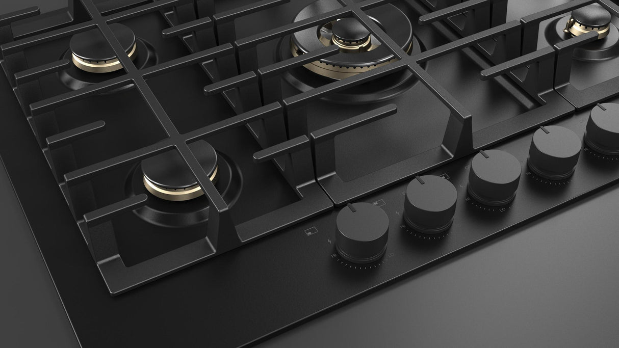 Fulgor Milano 30” Built-In Gas Cooktop Matte Black Gas Cooktop F4MGK30MB1